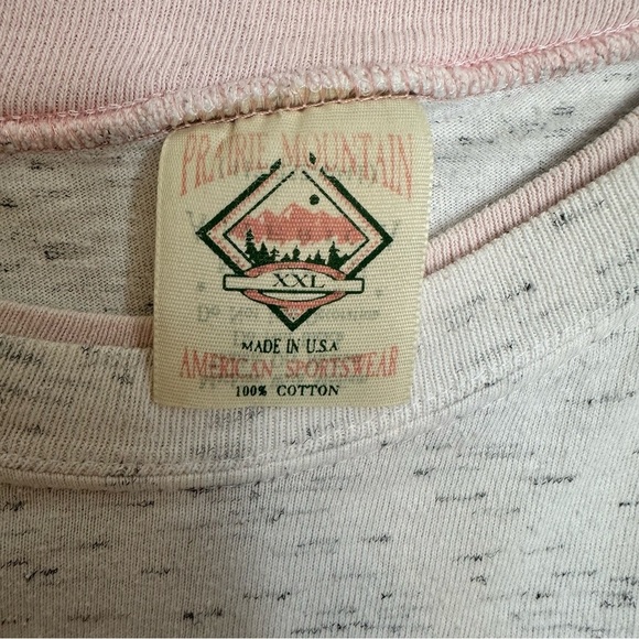 Vintage 90s Yellowstone T-Shirt Dress Sleep Pajama XXL Pink Gray Outdoor Graphic - Picture 5 of 10